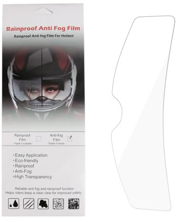 Pellicola Anti-Appannamento Universale per Caschi da Motociclista, Visiera Trasparente, Inserto Lente Resistente all'Appannamento, Adatto per Casco Integrale