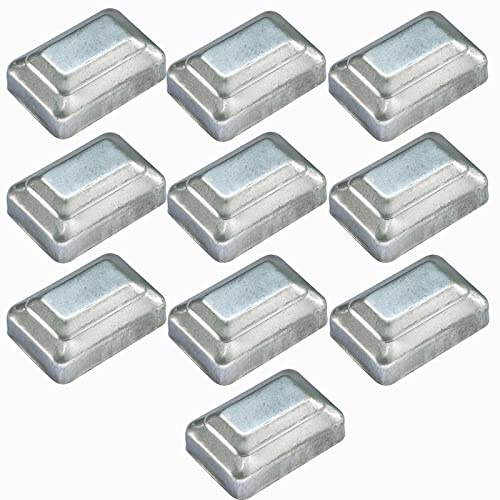 Kugelzaun-Endstücke, Zaunpfostenkappen, 10 Stück Zaun-Endstücke, verzinkter Stahl, dekorativ, langlebig, strapazierfähig, gepresste Stahlkappen (Größe: 40 x 60 mm) (Size : 50x70mm)
