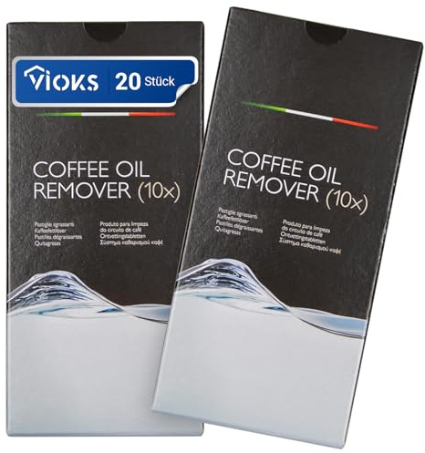 VIOKS Juego de 20 pastillas de limpieza de repuesto para PН L≫PS Saeco 996530073683 CA6704/99 para cafeteras - Pastillas limpiadoras desengrasantes para cafeteras automáticas Set 2 x 10 pastillas