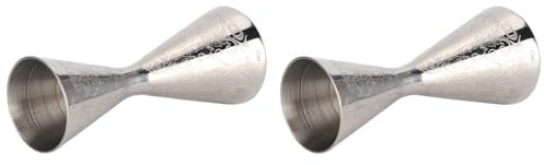 Jigger in Acciaio Inossidabile da 2 Pezzi, Once Dosatrici per Vino con Scala, Accessori per Bicchieri Dosatori per Bevande, 30 Ml e 45 Ml