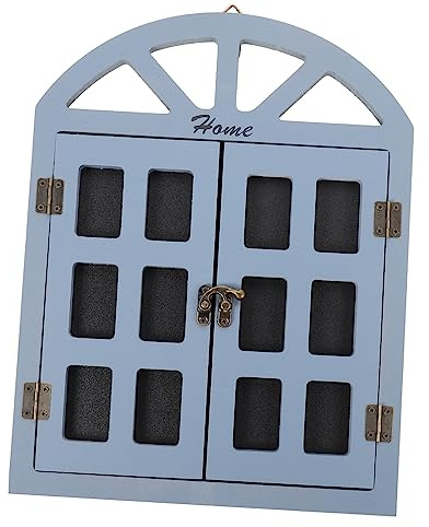 FUNOMOCYA Vintage Fenster-deko Tafel Hängend Holz Fenster-design Memotafel Für Zuhause Restaurant Wiederverwendbare Kreidetafel Mit Nostalgischem Fensterrahmen Aus Robustem Holz