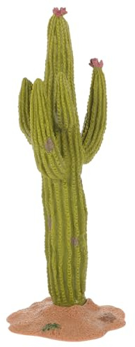 Toyvian Micro Ornamento Paesaggistico Cactus Simulato Decorazione Cactus Tavolo di Sabbia in Plastica Sicura Artigianali Leggere per Arredamento Casa Ufficio e Camera da Letto