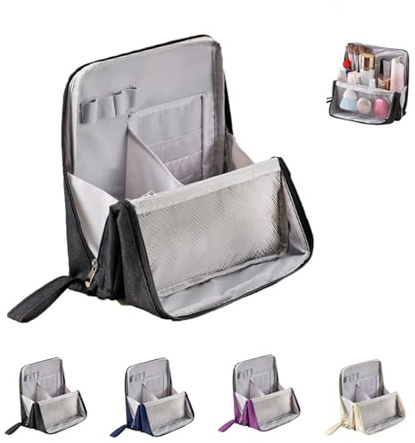 Lilbitty joyero para niñas y niños, Almacenamiento de Pendientes, Organizador portátil, Caja rígida, práctica Bolsa de Joyas, Negro