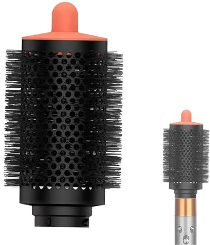 Grande brosse ronde volumisante pour Dyson HS01/HS05/HS08, outil de brosse ronde plus grand, volume et volume pour le coiffage (orange)