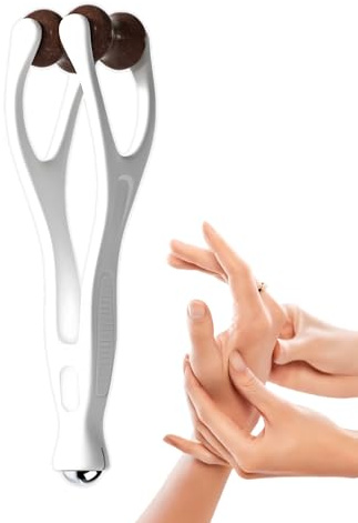 Rouleau de massage pour doigts, appareil d'entraînement manuel et compact - outil de massage en pierre, pour hommes femmes, travailleurs sportifs, collègues, parents, bureaux de déplacement