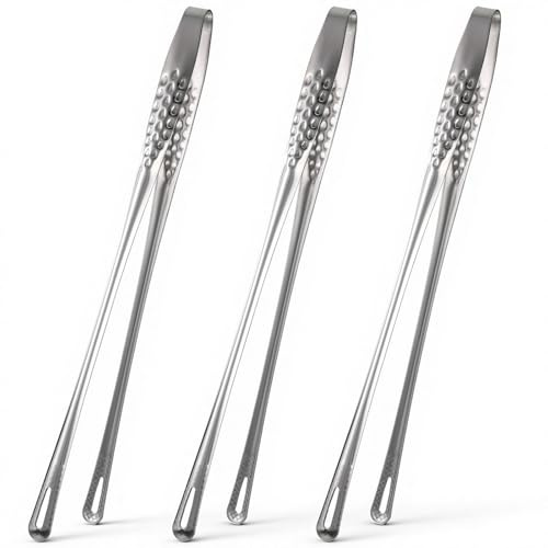 3 Stück Fleischzange Edelstahl, Küchenpinzette, Koreanische BBQ Zange, Kochpinzette, Küchenzangen, Küche Fleischzange Küchenpinzette for Heim Im Freien BBQ Küchenchef