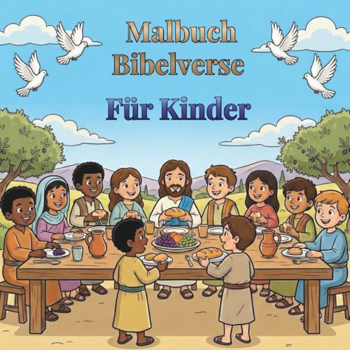 Malbuch Bibelverse für Kinder: +50 einzigartige christliche Bibel-Ausmalbilder für Jungen & Mädchen mit kurzen & ganzen Versen | 8,5x8,5 (Wachse im Glauben – Die Bibel-Malbuch-Serie für Kinder)