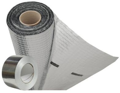 15m² Aluminium Foil Vapour Control Membrane (VCL) - Multi-Purpose Reflective Vapour Barrier for Walls, Roofs & Floors – (1.5m x 10m Folded + 45m Aluminium Tape Set)