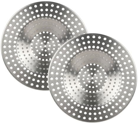 2 Stück Abflusssieb Dusche, Spülbecken Sieb, Haarsieb Dusche Edelstahl | Abflusssieb Küchenspüle, Sieb für Spülbecken Verstopfungsschutz, Haarsieb Waschbecken und Badewanne (8.9cm)