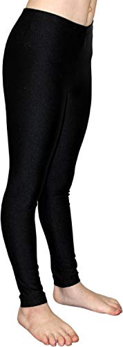 GymStern Sport Stretch Leggings Elastisch Spandex Dehnbar Glanz Lycra Gymnastikhose passend zum Gymnastikanzug Kinder Mädchen Hüfthose Normale Taille Bundhöhe