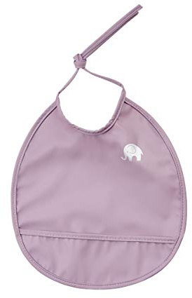 CeLaVi - Babero para atar, redondo, color lila claro
