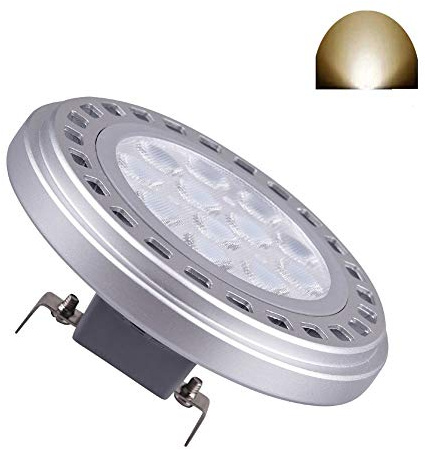 QLEE Led Ar111 Reflector Light G53 Base Spotlight 15w 30 Degree Natural Day Light 4000k Ac Dc 12v Retrofit Track Lights 1500lm Replacement 120w Halogen Tungsten Bulb 909213 41835wfl 41835fl (G53 12V)