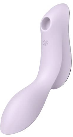 Satisfyer Curvy Trinity 2 Pressure Wave Dildo Vibratore | Sex Toys con 3 Motori | Sex Toy per Donne | Stimolazione mirata del Punto G e del Clitoride | Impermeabile (IPX7) e ricaricabile USB