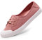 Harvest Land Womens Canvas Shoes Low Top Flat Gym Sports Pumps Trainers Lace Up Flat Ladies Girls Fashion Pumps Pink UK 4