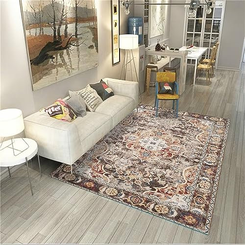 RUGMRZ Teppichboden Auslegware Balkon umweltfreundliches geometrisches Schlafzimmer lã¤Ufer Mehrfarbig antirutsch für teppiche Kitchen Carpet Teppichboden Auslegware Wohnzimmer Sofa teppich120x170CM
