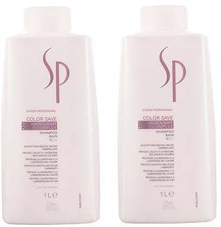 2er Wella SP System Professional Color Save Shampoo, 1000 ml