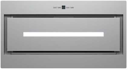CATA GPL 52 X Grupo Filtrante Integrable de 52 cm, 645 m³/h, 3 Velocidades, Control Electrónico con Display y Temporizador, Extracción Perimetral, Tira LED, Clase B, Acero Inoxidable