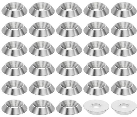 PATIKIL 30 Pièces Rondelle de Finition M5 à Tête Fraisée Diamètre de 16 Mm