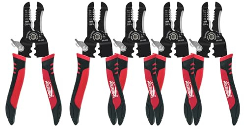 HOUSERAN 10-20 AWG kabelskalare, 5-pack, kabelskalare krympverktyg, CR-V kabelskalande tång, elektrisk kabelskalare