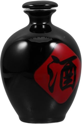 Luxshiny Ceramic Liquor Bottle Handmade Wine Container Sealed Design for Beverage Storage Serving Elegant Ceramic Jug for Wine Spirits