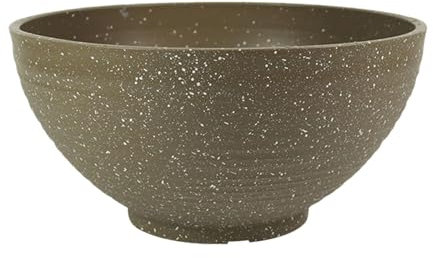 Fenteer Maceta Flotante para Jardín, Maceta con Forma de Nenúfar, Adorno, Regalo de Bonsái, Maceta para Plantas Acuáticas para Balcón Y Jardín, Punto Amarillo terroso, 40 centímetros