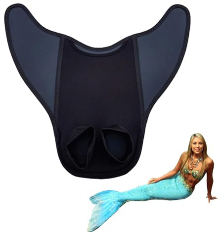 Pinne da snorkeling per adulti, coda professionale da sirena, monopinna da sirena, multifunzionale, strumento di allenamento per sport acquatici, per adulti, uomini, donne, snorkeling, immersioni