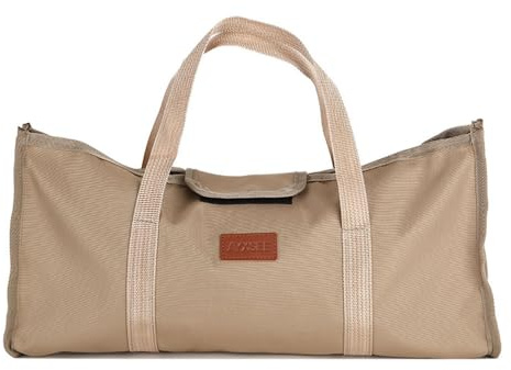 Hosoncovy Camping Ground Nail Storage Bag Carrying Case Ground Nail Organizer Camping Accessories Tools Tent Peg Storage Bag for Outdoor (Brown)