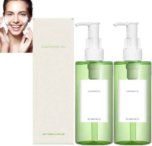 Beifuß-Reinigungsöl, sanfter Reinigungsöl-Make-up-Entferner, reinigt Poren und Mitesser gründlich, spendet Feuchtigkeit und beruhigt die Haut, verstopft die Poren nicht, fettet nicht (2pcs)