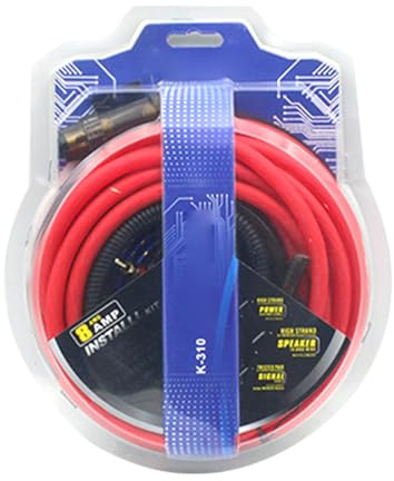 UNTERING Ensemble de câbles de caisson de basses haute exécution avec matériaux solides intégration sans couture pour la plupart des automobiles