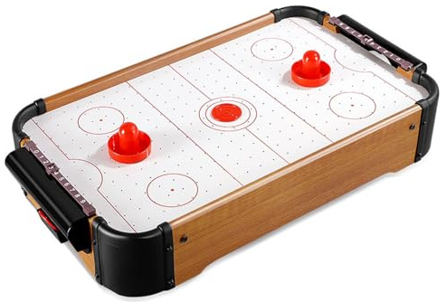 Xoeryoy Tavolo da Air Hockey per Bambini, Piccolo Tavolo da Air Hockey Portatile 20 x 12 x 4, Giochi Galleggianti con Ventilatore Elettrico, Puzzle Giochi da Regali per Bambini Ragazzo e Ragazza