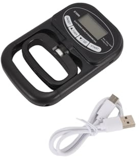 Gutol Digital handkraftsmätare 268 lbs/120 kg elektronisk handhållen dynamometer grepp styrka tränare svart