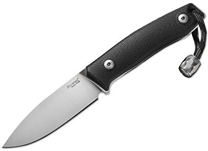 LionSteel M1 Black Fahrtenmesser Schwarz, Klingenlänge: 7,4 cm, 02LS025