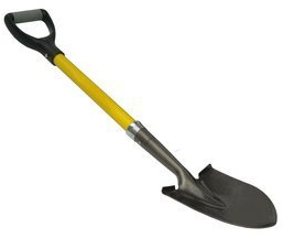 SPACE-SHOP Vanga Mini Shovel in Acciaio per Metal Detector Metaldetector Cercametalli Oro