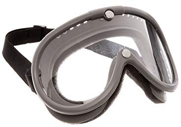 Perfekt Sportschutzbrille - DDR-Design, Belüftung, Verstärkte Nieten, Grau