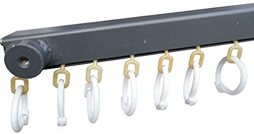 QUICK STAR Rollpavillon Befestigungsring Set Duschringe Kunststoff-Ringe Pergola Terassendach Zelt Pavillon