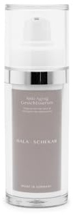 HALA SCHEKAR Anti Aging Gesichtsserum und Gesichtsenthaarung 30ml Airless-Spender, Hyaluron, Gesichtsenthaarungscreme, Enthaarungscreme Gesicht, Stop Hair Growth, Haarwuchshemmend
