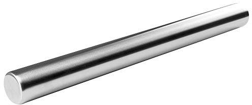 Lurch 70258 Rouleau à pâtisserie en acier inoxydable Argenté Longueur 40 cm