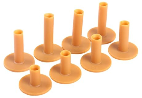 Golf Tee Gummi, 8-teiliges Gummi Golf Tees Unzerbrechliche Golf Tees Base Driving Range Fahrübungsmatte mit unterschiedlicher Größe 35 mm / 42 mm / 54 mm / 60 mm / 65 mm / 70 mm / 75 mm / 80 mm