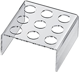 SCHÖNHUBER FRANCHI alzata in plexiglass trasparente porta coni, con 9 fori per finger food. Eventi, Catering, Party, Hotel, Ristorante, Pasticceria, Panetteria, cene con amici 12,2x12,4 x 5,7