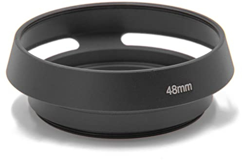 vhbw paraluce sostituisce Panasonic LH-46GF II per obiettivi da 46mm - nero, metallo, rotondo