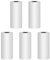 GuKKK Appareil Photo Impression Papier, 5 Rouleaux de Papier Thermique, Imprimante Photo Portable, Mini-imprimante Photo, Blanc Pulpe Thermique Papier Instantané(57mm * 25mm * 4m)