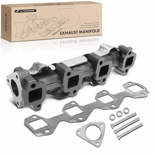 A-Premium Right Exhaust Manifold W/Gasket, Heat Shield [6.6L] Compatible with Chevy, GMC, Workhorse & Workhorse Custom Chassis - Silverado 2500 HD, Express 2500, Sierra 3500, Savana 2500 & More