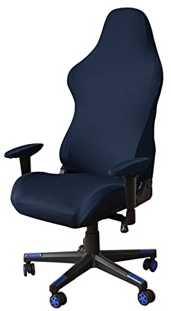 Funda Silla Gaming Fundas Elásticas con Brazos 4 Piezas, Funda para Juegos Ergonómica Protectora Universal Lavable Extraíble