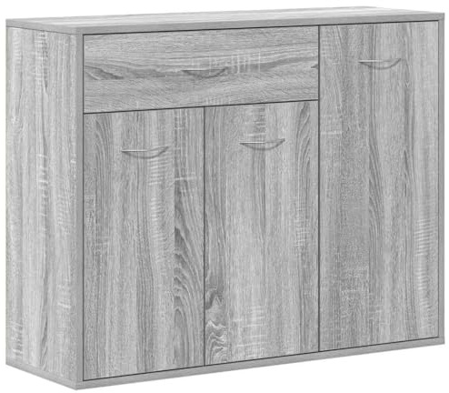 vidaXL Sideboard Kommode Anrichte Schrank Beistellschrank Mehrzweckschrank Standschrank Flurschrank Grau Sonoma 88x30x70cm Holzwerkstoff