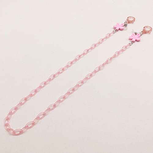 Brillenkette Mode Sonnenbrillen Kette Bunte Blume Perle Brille Kette Transparente Blume Antilost Maske Lanyard Haltegurte Mädchen Frauen A5