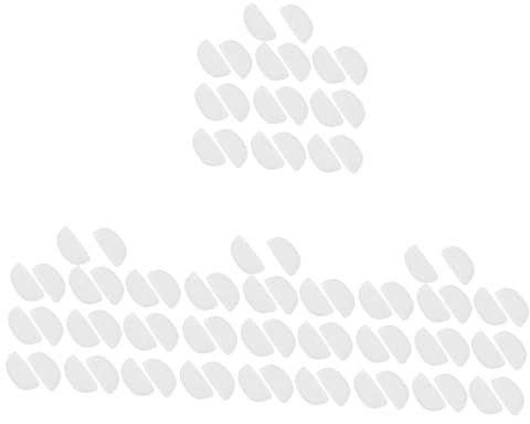 Healvian 40paare Silicone Nasenpads Für Brillen Rutschfest Weich Und Langlebig Idealer Nasenschutz Für Stabilen Sitz Und Hohen Tragekomfort Kompatibel Mit Verschiedenen Brillenmodellen