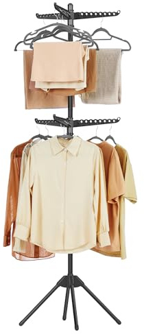 SONGMICS Clothes Drying Rack, 75.6-Inch Drying Rack, 6 Rotatable Arms