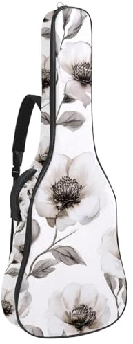 Rote Rennwagen-Gitarrentasche, gepolsterter Rucksack für Akustikgitarre, Rucksack mit verstellbaren Schultergurttaschen, Mehrfarbig 02, 42.9x16.9x4.7 in, Lässiger Tagesrucksack