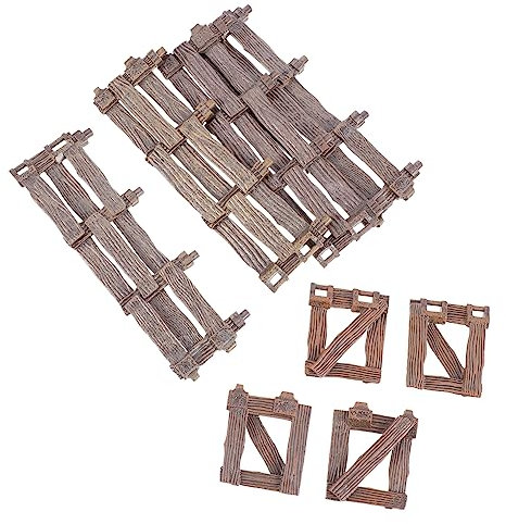 Kisangel Recinzione e Porta in Miniatura Per Decorazione Da Giardino Accessori Per Recinzioni e Porte Per Micro Paesaggi e Fai Da Te