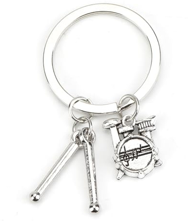 Portachiavi a batteria, gioiello da borsa Rock per donna, idea regalo di compleanno donna, divertente portachiavi per musicista, regalo personalizzato, accessorio per borsa e chiavi auto